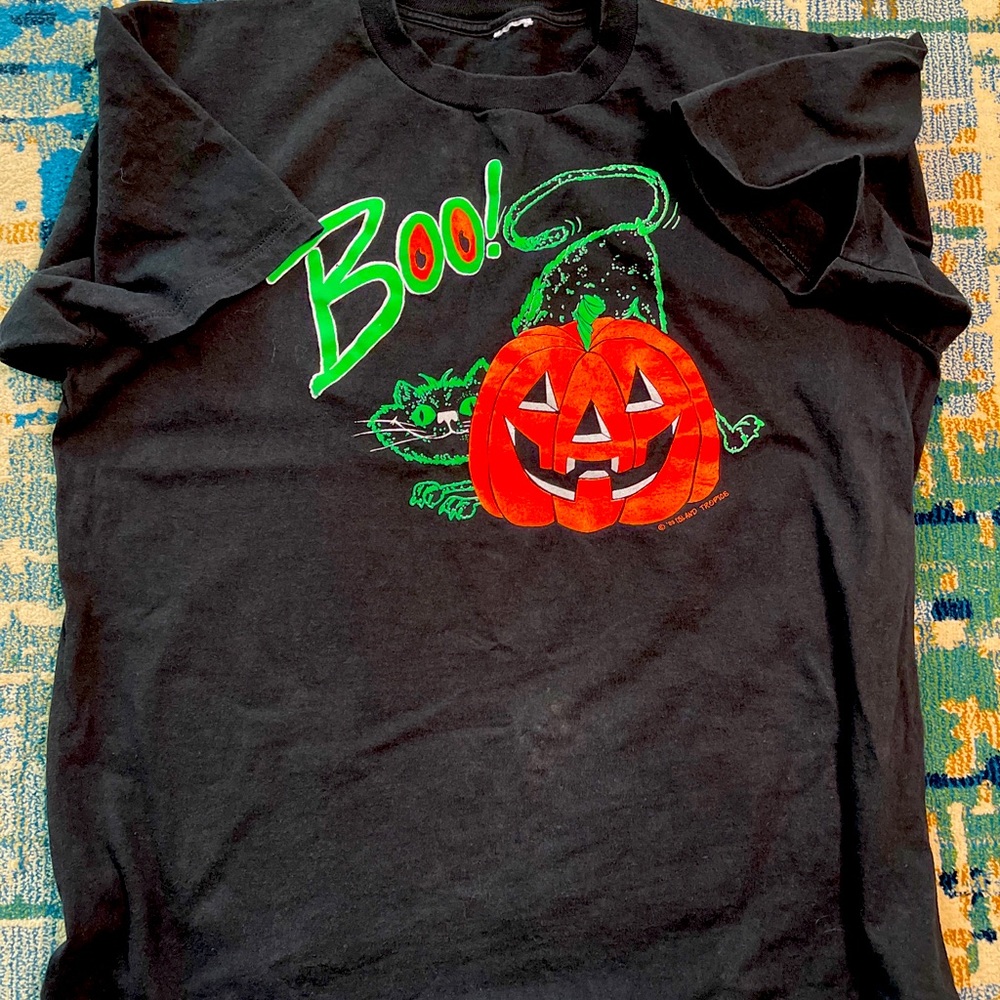 vintage 1989 island tropics halloween tshirt XL